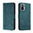 Custodia Portafoglio In Pelle Cover con Supporto H01X per Xiaomi Redmi Note 10S 4G Verde