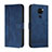 Custodia Portafoglio In Pelle Cover con Supporto H01X per Xiaomi Redmi Note 9 Blu