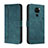 Custodia Portafoglio In Pelle Cover con Supporto H01X per Xiaomi Redmi Note 9 Verde