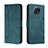 Custodia Portafoglio In Pelle Cover con Supporto H01X per Xiaomi Redmi Note 9T 5G Verde