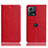 Custodia Portafoglio In Pelle Cover con Supporto H02P per Motorola Moto Edge 30 Fusion 5G Rosso