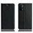 Custodia Portafoglio In Pelle Cover con Supporto H02P per OnePlus Nord N200 5G Nero