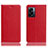 Custodia Portafoglio In Pelle Cover con Supporto H02P per Oppo A56S 5G Rosso