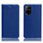 Custodia Portafoglio In Pelle Cover con Supporto H02P per Oppo A95 5G Blu