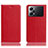 Custodia Portafoglio In Pelle Cover con Supporto H02P per Oppo K10 Pro 5G Rosso