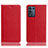 Custodia Portafoglio In Pelle Cover con Supporto H02P per Oppo K9S 5G Rosso