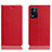 Custodia Portafoglio In Pelle Cover con Supporto H02P per Oppo K9X 5G Rosso