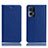 Custodia Portafoglio In Pelle Cover con Supporto H02P per Oppo Reno7 Pro 5G Blu