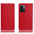 Custodia Portafoglio In Pelle Cover con Supporto H02P per Realme V23 5G Rosso