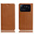 Custodia Portafoglio In Pelle Cover con Supporto H02P per Xiaomi Mi 11 Ultra 5G Marrone Chiaro