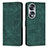 Custodia Portafoglio In Pelle Cover con Supporto H02X per Huawei Honor 70 5G Verde