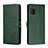 Custodia Portafoglio In Pelle Cover con Supporto H02X per Samsung Galaxy A02s Verde