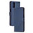 Custodia Portafoglio In Pelle Cover con Supporto H02X per Xiaomi Mi 10T 5G Blu