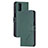 Custodia Portafoglio In Pelle Cover con Supporto H02X per Xiaomi Mi 10T Pro 5G Verde