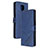 Custodia Portafoglio In Pelle Cover con Supporto H02X per Xiaomi Poco M2 Pro Blu
