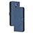 Custodia Portafoglio In Pelle Cover con Supporto H02X per Xiaomi Redmi 9 Blu