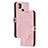 Custodia Portafoglio In Pelle Cover con Supporto H02X per Xiaomi Redmi 9 India Oro Rosa