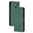 Custodia Portafoglio In Pelle Cover con Supporto H02X per Xiaomi Redmi 9 Verde