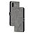 Custodia Portafoglio In Pelle Cover con Supporto H02X per Xiaomi Redmi 9A Grigio