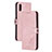 Custodia Portafoglio In Pelle Cover con Supporto H02X per Xiaomi Redmi 9A Oro Rosa