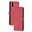 Custodia Portafoglio In Pelle Cover con Supporto H02X per Xiaomi Redmi 9A Rosso