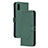 Custodia Portafoglio In Pelle Cover con Supporto H02X per Xiaomi Redmi 9A Verde