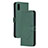 Custodia Portafoglio In Pelle Cover con Supporto H02X per Xiaomi Redmi 9AT Verde