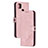Custodia Portafoglio In Pelle Cover con Supporto H02X per Xiaomi Redmi 9C Oro Rosa