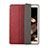 Custodia Portafoglio In Pelle Cover con Supporto H03 per Apple New iPad 9.7 (2018) Rosso