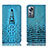 Custodia Portafoglio In Pelle Cover con Supporto H03P per Xiaomi Mi 12 Pro 5G Cielo Blu