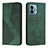 Custodia Portafoglio In Pelle Cover con Supporto H03X per Motorola Moto G 5G (2023) Verde