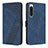 Custodia Portafoglio In Pelle Cover con Supporto H03X per Sony Xperia 5 IV Blu