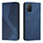 Custodia Portafoglio In Pelle Cover con Supporto H03X per Xiaomi Poco M3 Blu