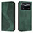 Custodia Portafoglio In Pelle Cover con Supporto H03X per Xiaomi Poco X4 Pro 5G Verde