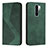 Custodia Portafoglio In Pelle Cover con Supporto H03X per Xiaomi Redmi 9 Prime India Verde