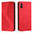 Custodia Portafoglio In Pelle Cover con Supporto H03X per Xiaomi Redmi 9A Rosso