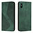 Custodia Portafoglio In Pelle Cover con Supporto H03X per Xiaomi Redmi 9A Verde