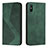 Custodia Portafoglio In Pelle Cover con Supporto H03X per Xiaomi Redmi 9AT Verde