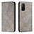 Custodia Portafoglio In Pelle Cover con Supporto H03X per Xiaomi Redmi K30S 5G Grigio