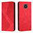 Custodia Portafoglio In Pelle Cover con Supporto H03X per Xiaomi Redmi Note 9 Pro Rosso