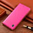 Custodia Portafoglio In Pelle Cover con Supporto H04P per Motorola Moto Edge 20 Lite 5G Rosa Caldo