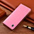 Custodia Portafoglio In Pelle Cover con Supporto H04P per Motorola Moto Edge 20 Pro 5G Rosa