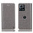 Custodia Portafoglio In Pelle Cover con Supporto H04P per Motorola Moto Edge 30 Fusion 5G Grigio