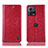 Custodia Portafoglio In Pelle Cover con Supporto H04P per Motorola Moto Edge 30 Fusion 5G Rosso