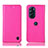 Custodia Portafoglio In Pelle Cover con Supporto H04P per Motorola Moto Edge X30 5G Rosa Caldo