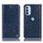 Custodia Portafoglio In Pelle Cover con Supporto H04P per Motorola Moto G41 Blu