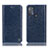Custodia Portafoglio In Pelle Cover con Supporto H04P per Motorola Moto G50 Blu