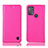 Custodia Portafoglio In Pelle Cover con Supporto H04P per Motorola Moto G50 Rosa Caldo