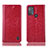 Custodia Portafoglio In Pelle Cover con Supporto H04P per Motorola Moto G50 Rosso