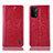 Custodia Portafoglio In Pelle Cover con Supporto H04P per OnePlus Nord N200 5G Rosso